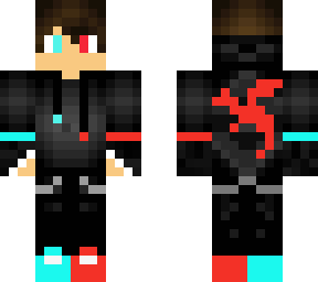 remastered cyan skin to red and blue hoodie skin