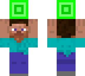steve with emerald block