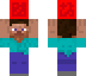 steve with redstone block
