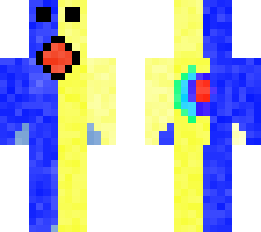 yellow, blue gasped slime