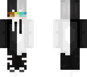 black and white
