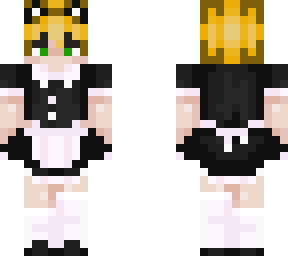 blonde cat boy maid