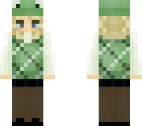 blonde frog girl hat (based off of blistex's winter frog girl)
