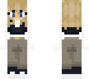 blonde haired chill girl