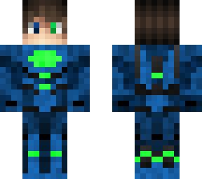 blue and green shockwave helmetless