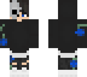 blue skull mask boy