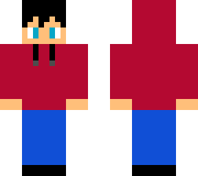 boy with headphones and red hoodie