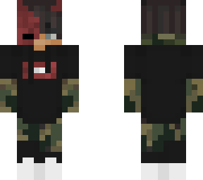 camo demon with mask