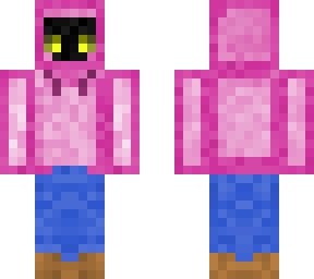 demon with pink hoodie