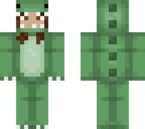 dinosour skin with brown hair