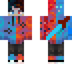 fire and ice hunter with glases