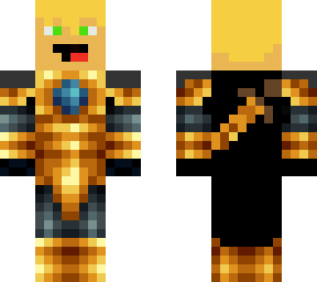 golden knight with head