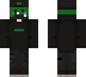 green hoodie