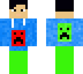 kid with creeper sweatshirt