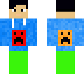 kid with creeper sweatshirt