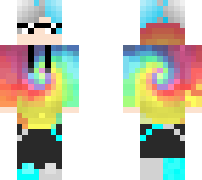 my pfp in tie die hoodie