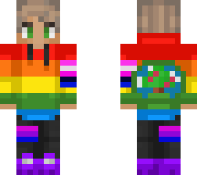 my skin with a pride hoodie and pride flags