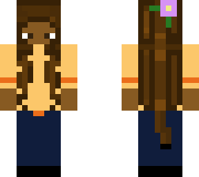 nature girl - dark hair & skin