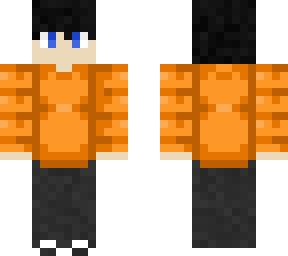 orange sweater