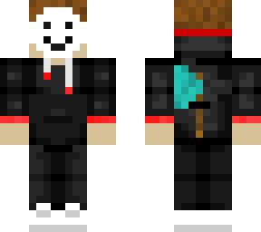 red hoodie white mask