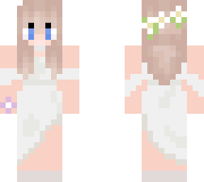 simplistic wedding dress skin