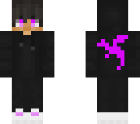 violet black hoodie boy.