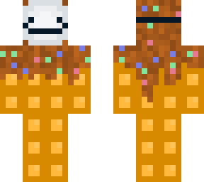 waffle with a mask