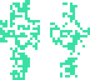 white and green