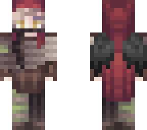 woodland warrior raphael but with darker wings, now with yellow eyes