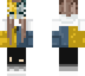 yellow/blue masked girl skin