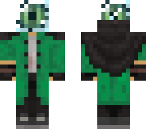 zaikii- trench coat blueish green