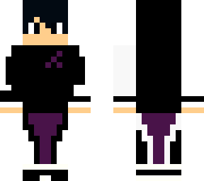 b&w character with some purplish touch!