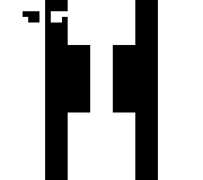 black and white