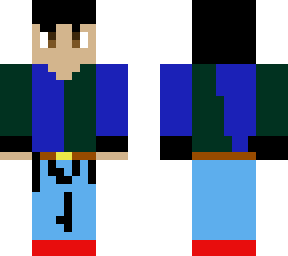 black haired jeans withmixed long shirt