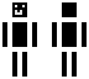 black white skin