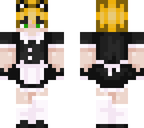 blonde cat boy maid v2