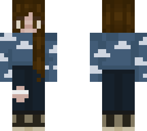 blue cloud girl