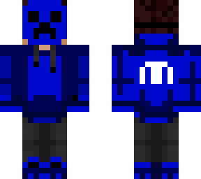 blue creeper hoodie