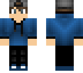blue hoodie boy