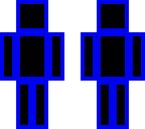 blue outline