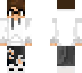 boy in white hoodie