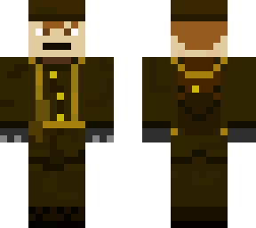 brown haired boy soldier