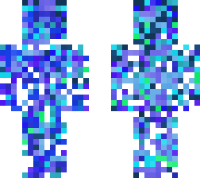 chaotic blue skin