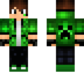 creeper fan in a hoodie