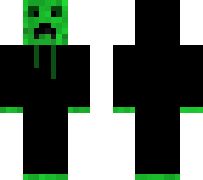 creeper in a black costume.