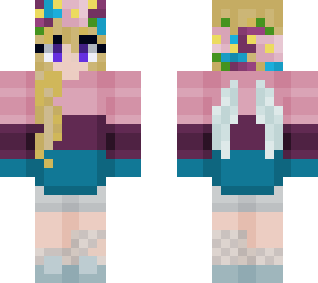 fairy wings/flower crown girl