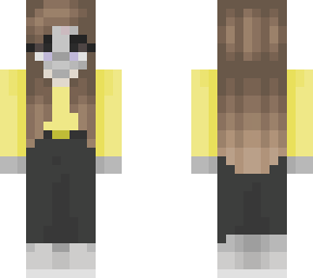 ghost girl with yellow shirt and glasses