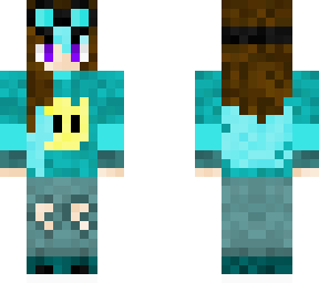 girl like the color cyan