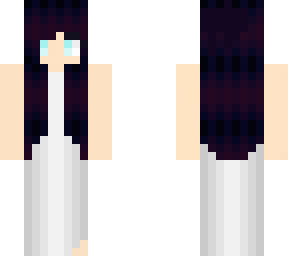 girl with blue eys and whit dress