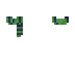 green/blue scarf